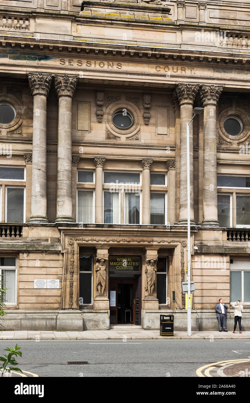 Wirral Magistrates Court in Liverpool, Großbritannien Stockfoto