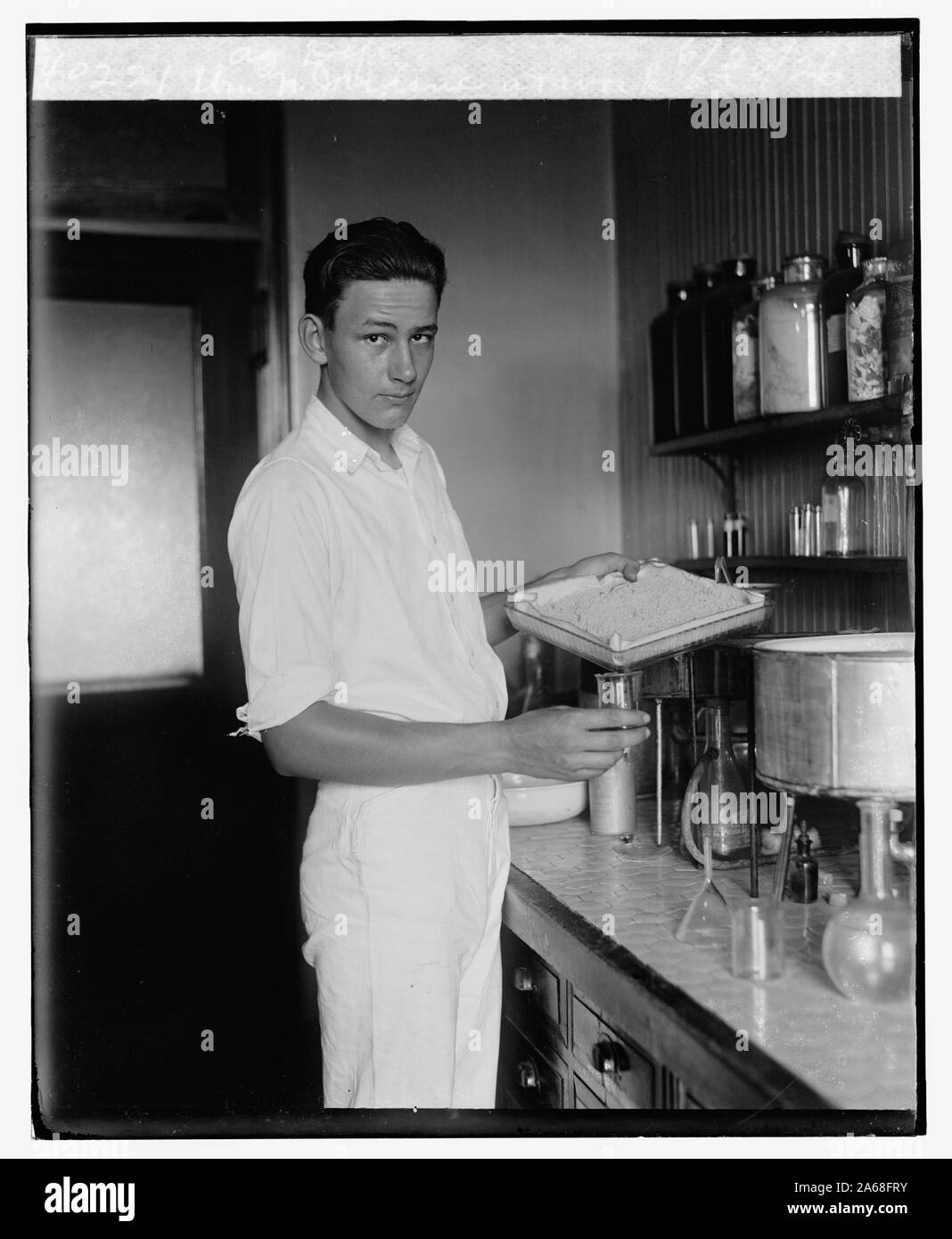 Wm. N. Jardine bei der Arbeit in der Ag. Abt., 6/28/26. Stockfoto