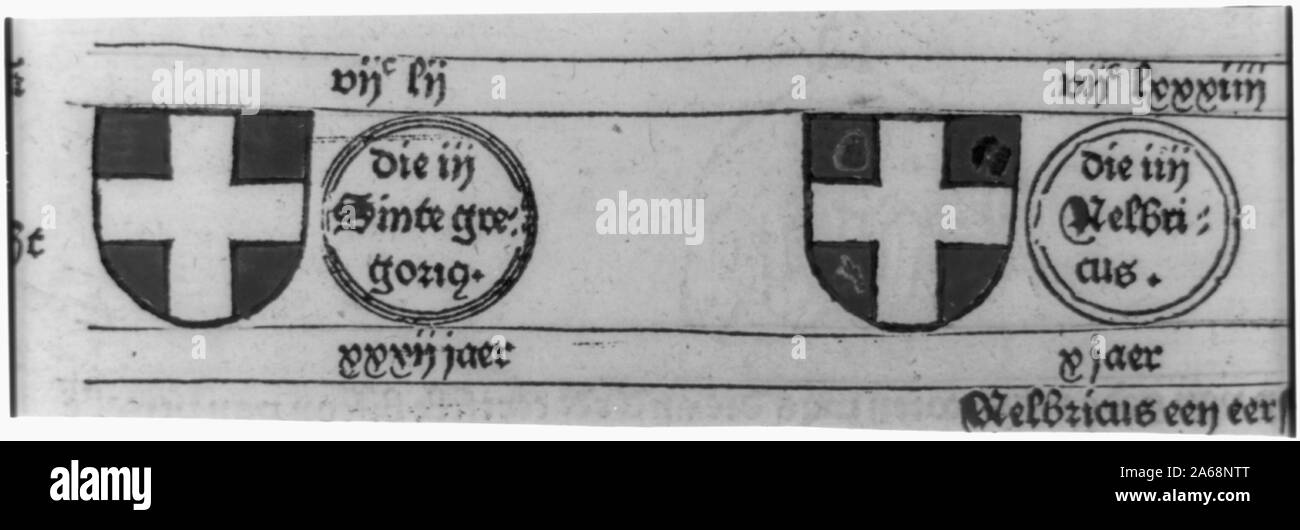 Holzschnitt in Werner Rolevinck, Fasciculus Temporum Stockfoto