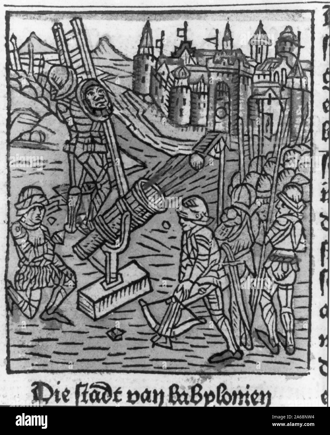 Holzschnitt in Werner Rolevinck, Fasciculus Temporum Stockfoto