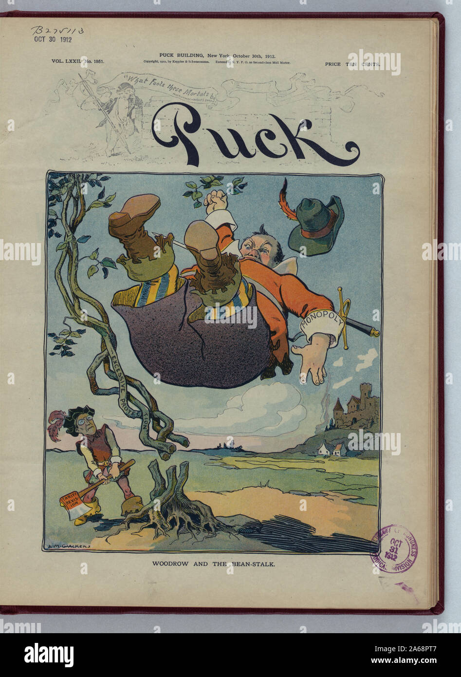 Woodrow und die Bohne - Stiel/L.M. Glackens. Stockfoto