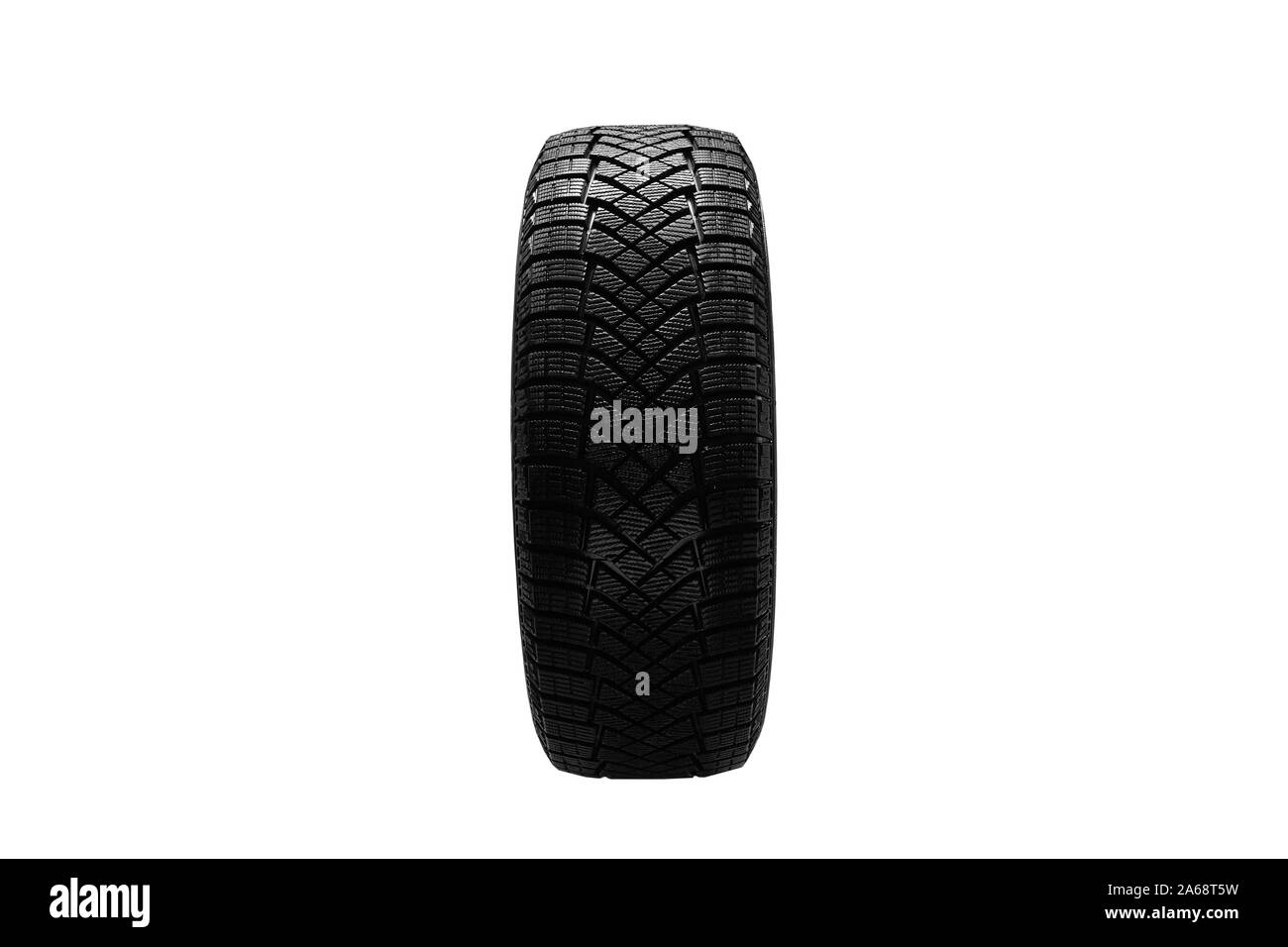 Reifen isoliert auf weißem Hintergrund. Neue Reifen. Stockfoto