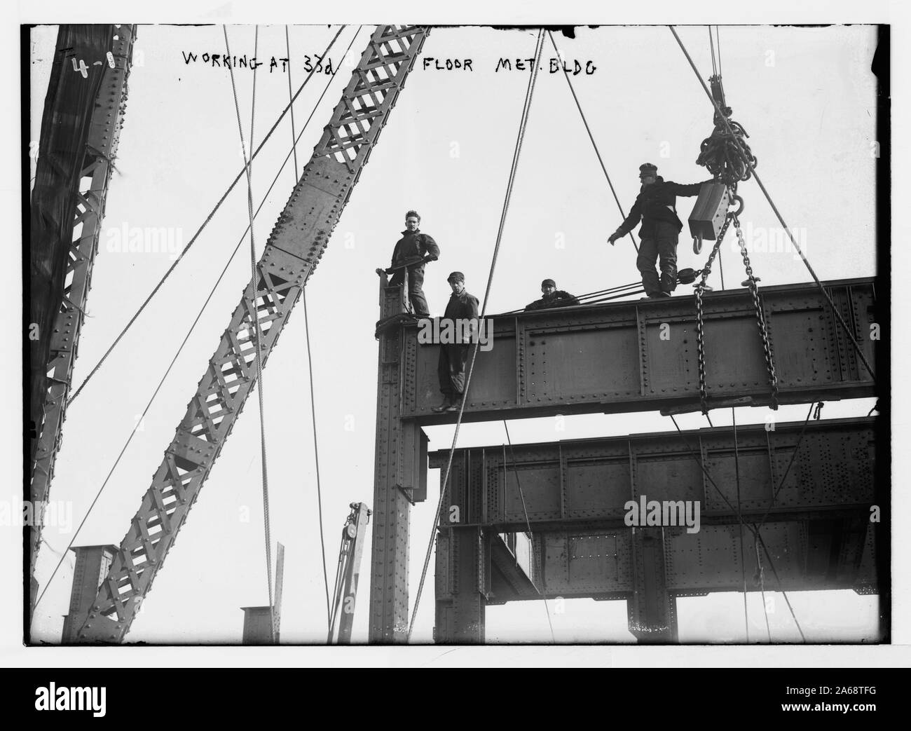 Arbeiten an 33d, Met. Geb.. Stockfoto