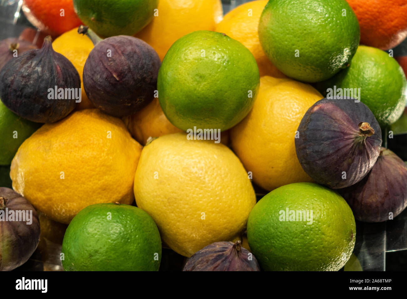 Nahaufnahme des gemischten Zitrusfrüchte Stockfoto