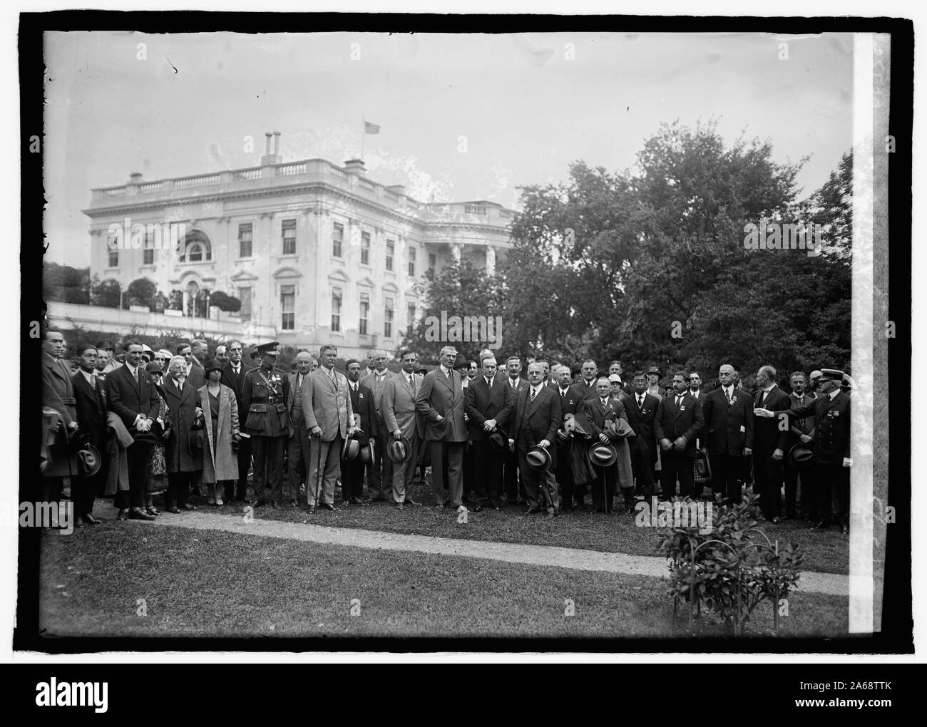 Welt Polizeichefs bei W. H., [d.h., White House, Washington, D.C.], 25.05.25. Stockfoto