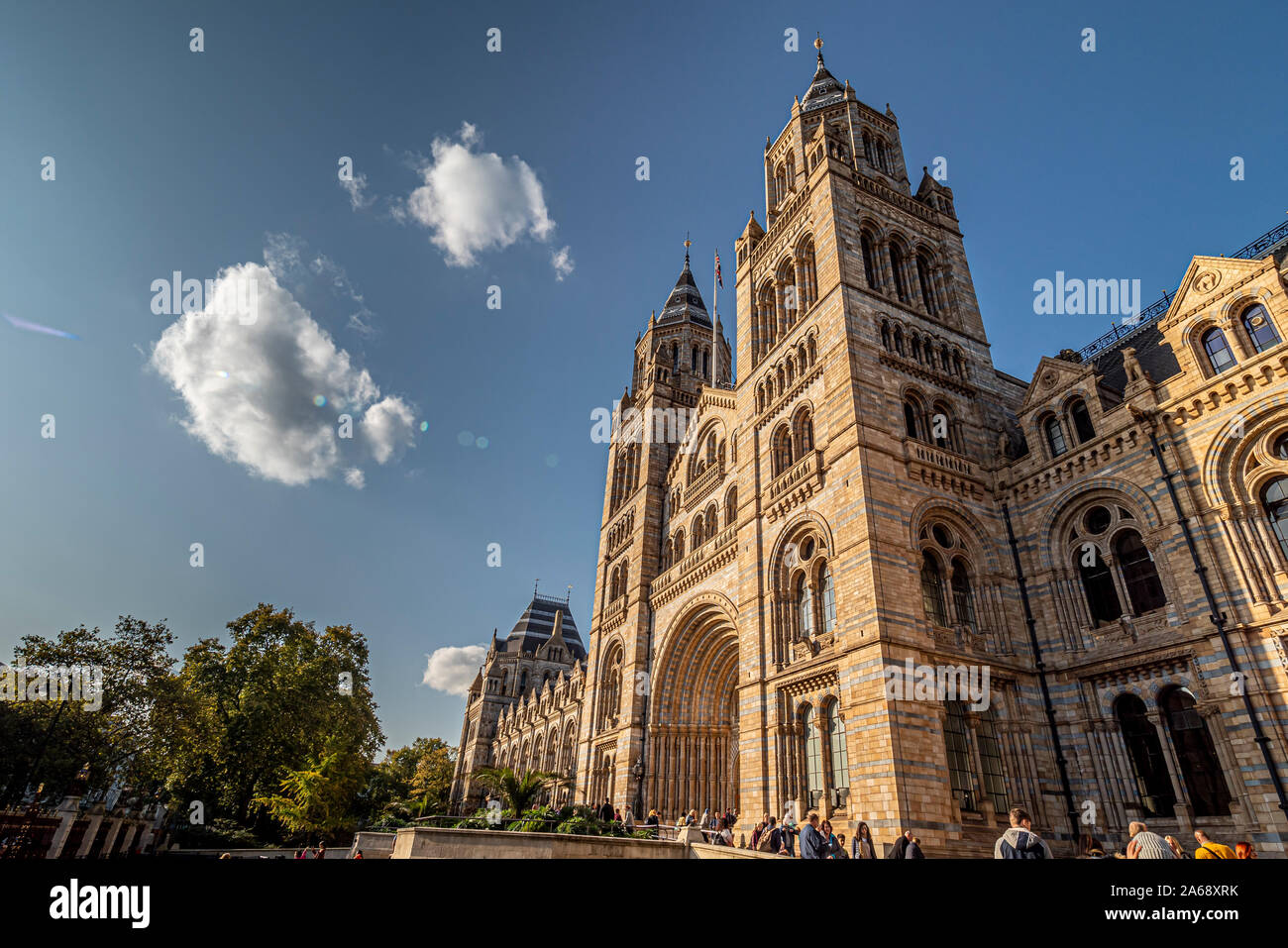 Natural History Museum Eingang, South Kensington, London, Großbritannien. Stockfoto
