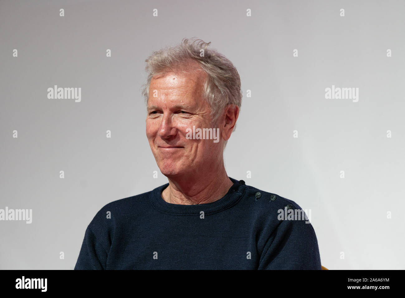 FRANKFURT AM MAIN, Deutschland - 18. Oktober 2019: Hans Petter Moland (* 1955, Regisseur) am 71. Frankfurter Buchmesse Buchmesse Frankfurt Stockfoto