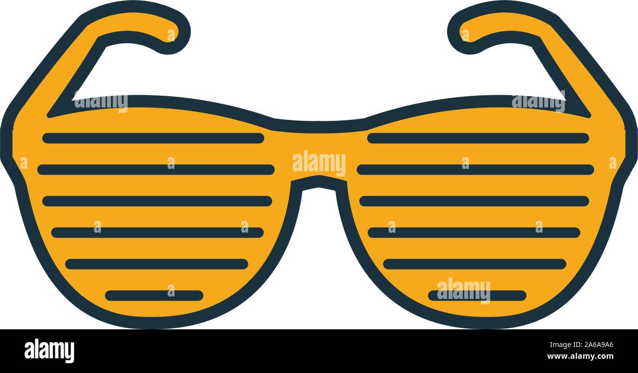 Party Brille. Einfaches Element aus Partei Symbol Symbole Sammlung. Kreative Party Brille ui, ux, Anwendungen, Software und Infografiken Stock Vektor