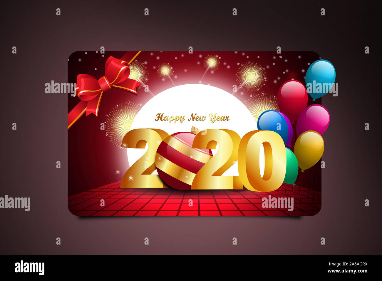 2020 Neue Jahr party Konzept mit cristhmas Feier Stockfoto