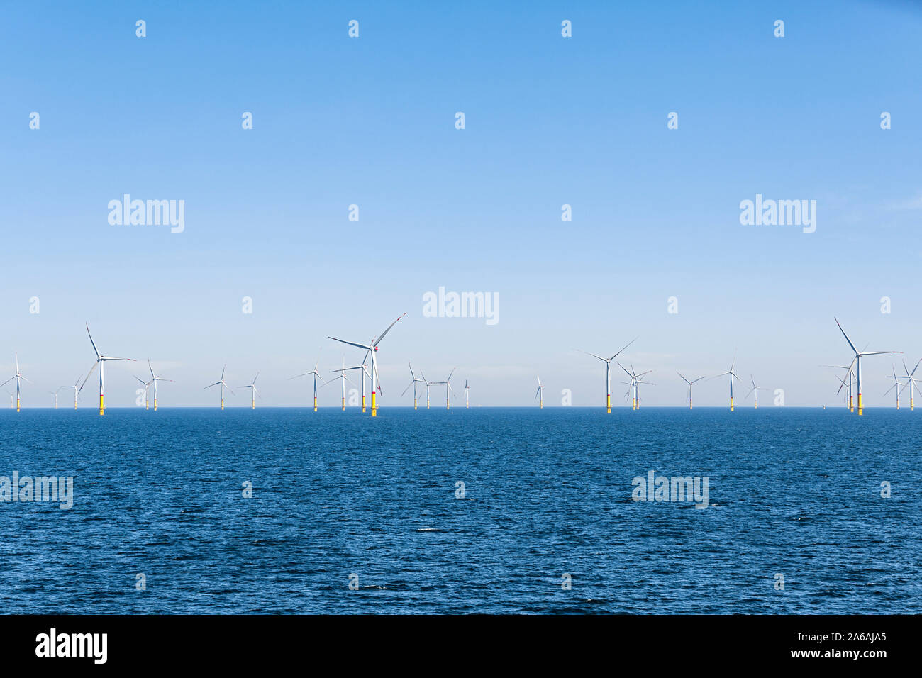 Offshore-Windpark Arkona-Becken Südost, Ostsee Stockfoto