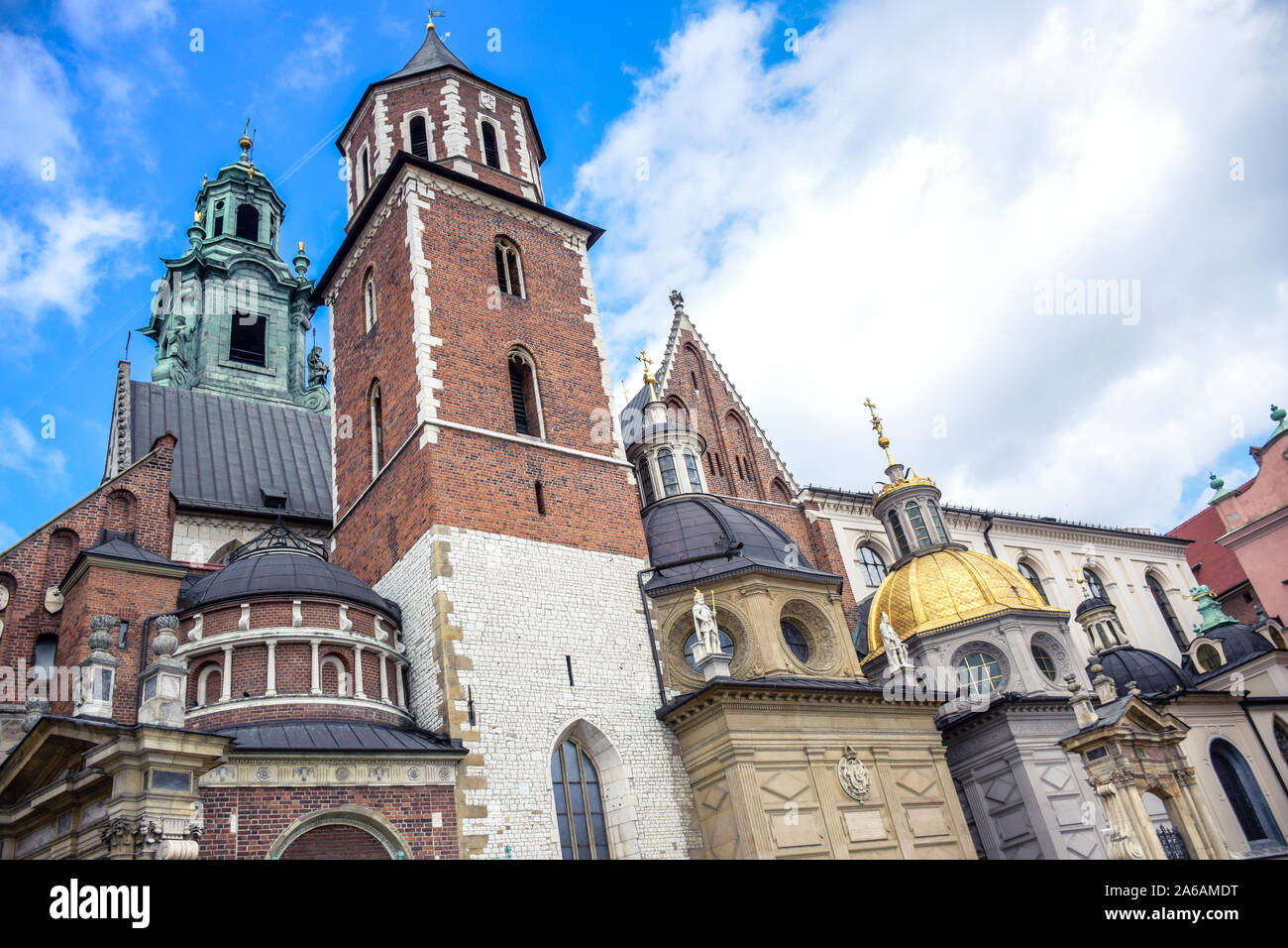 Kathedrale auf dem Wawel, eine römisch-katholische Kirche im Königsschloss Wawel befindet sich auf Wawel in Krakau, Polen Stockfoto
