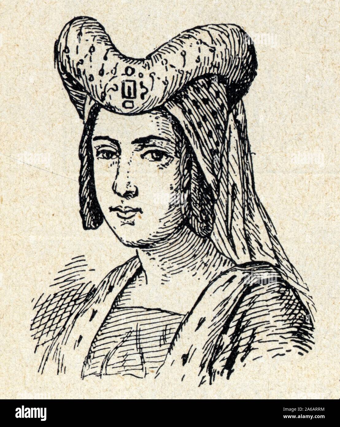 ANNE DE BEAUJEU. ANNE DE FRANCE (1461-1522). Princesse et régente de France Stockfoto