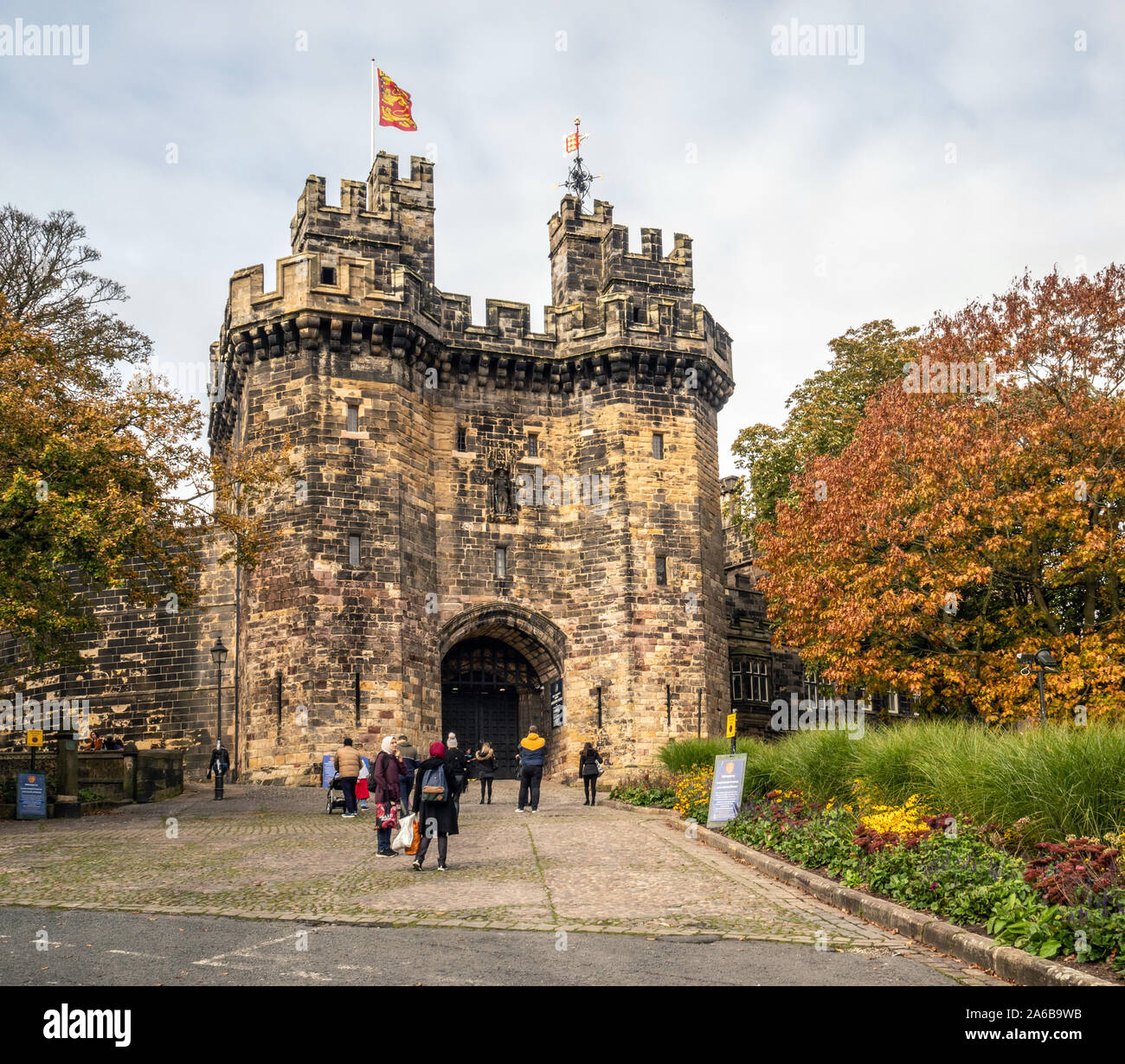 Das torhaus von Schloss von Lancaster, Lancaster, Lancashire, England, Großbritannien. Stockfoto