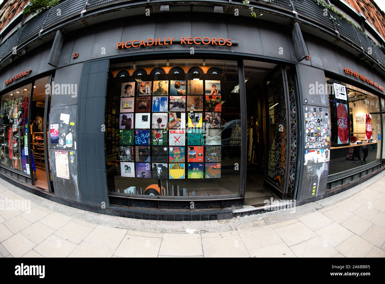 Piccadilly Datensätze. 53 Oldham St, Manchester. Stockfoto