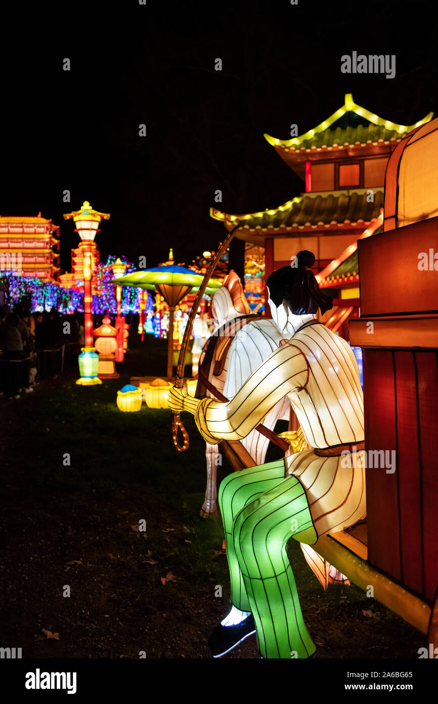 Lantern Festival vom 19. Januar 2019, Gaillac, Tarn, Royal, Frankreich Stockfoto