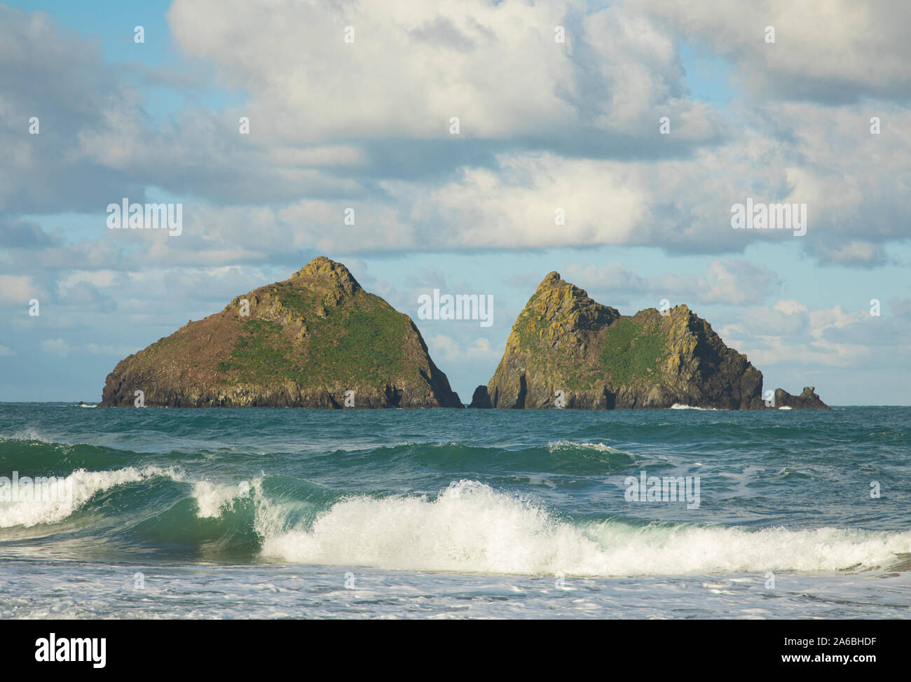 Carters Felsen Holywell Bay Cornwall Stockfoto