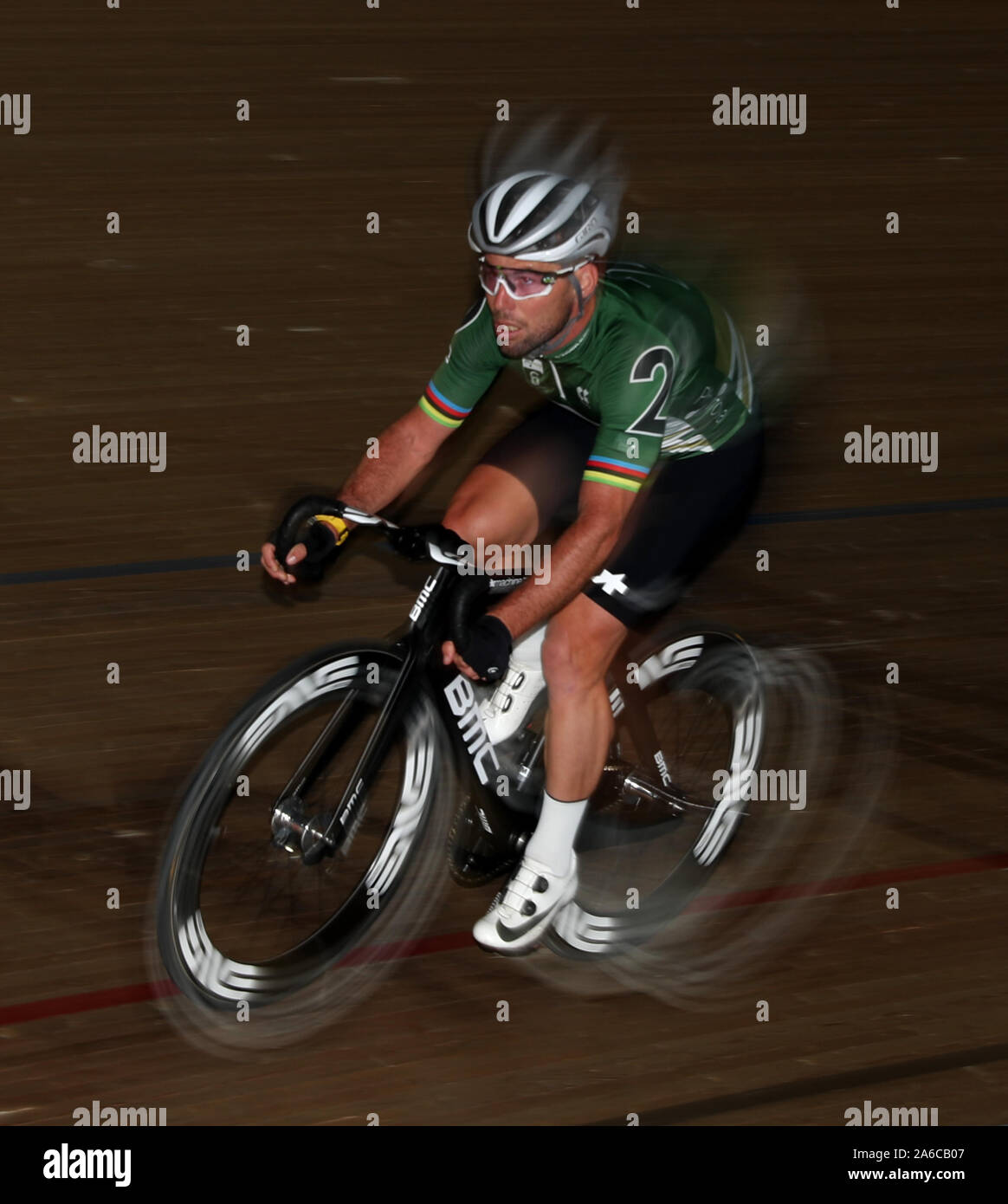 Großbritanniens Mark Cavendish während Tag vier der sechs Phynova Tag Radfahren bei Lee Valley VeloPark, London. Stockfoto