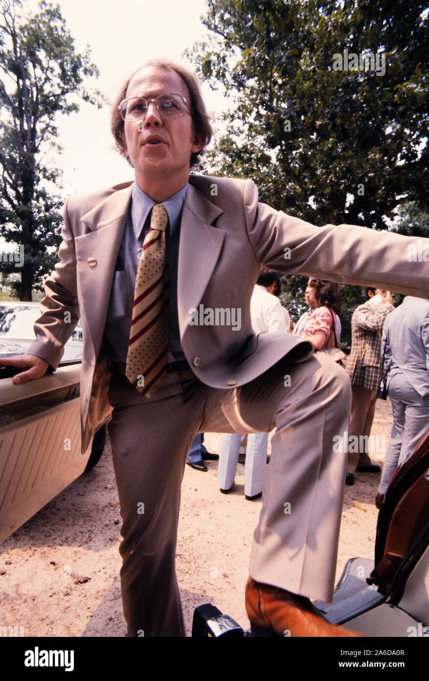 Rex Granum, Stellvertretender Pressesprecher des Weißen Hauses, an Präsident Jimmy Carter Stockfoto