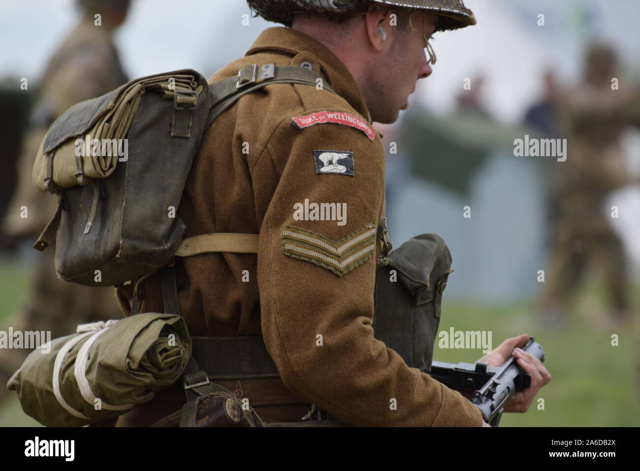 Auswahl von Bildern aus den Yorkshire Kriegszeiten Erfahrung 2019 Stockfoto