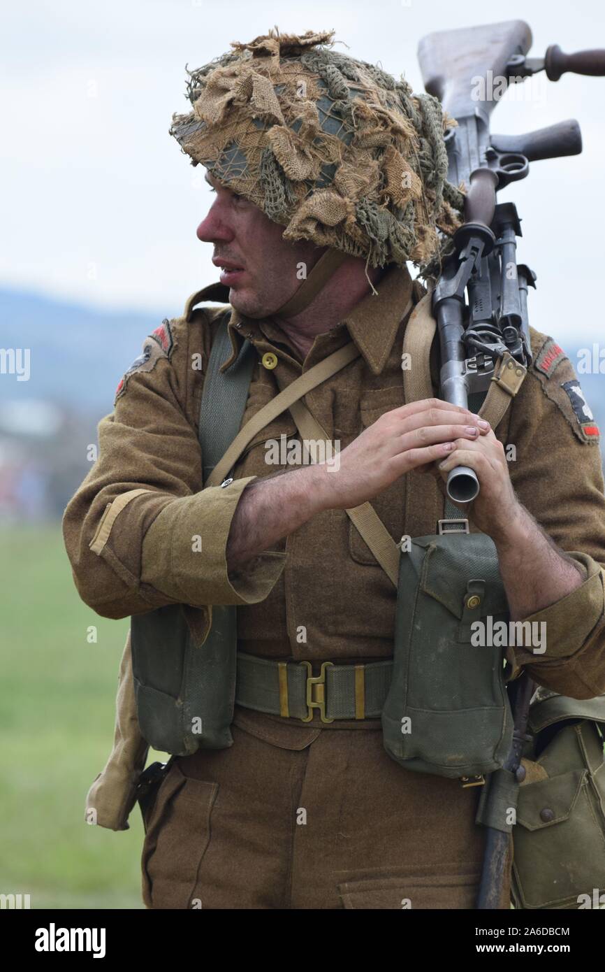 Auswahl von Bildern aus den Yorkshire Kriegszeiten Erfahrung 2019 Stockfoto