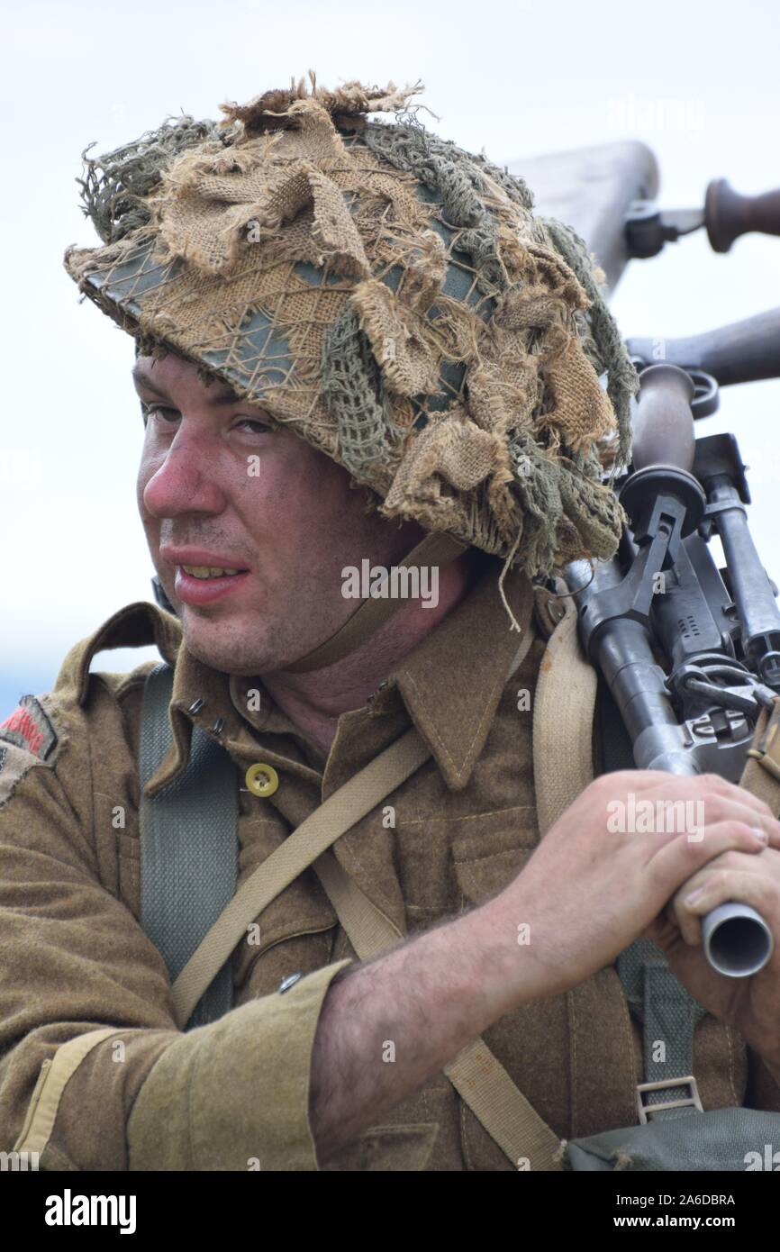 Auswahl von Bildern aus den Yorkshire Kriegszeiten Erfahrung 2019 Stockfoto