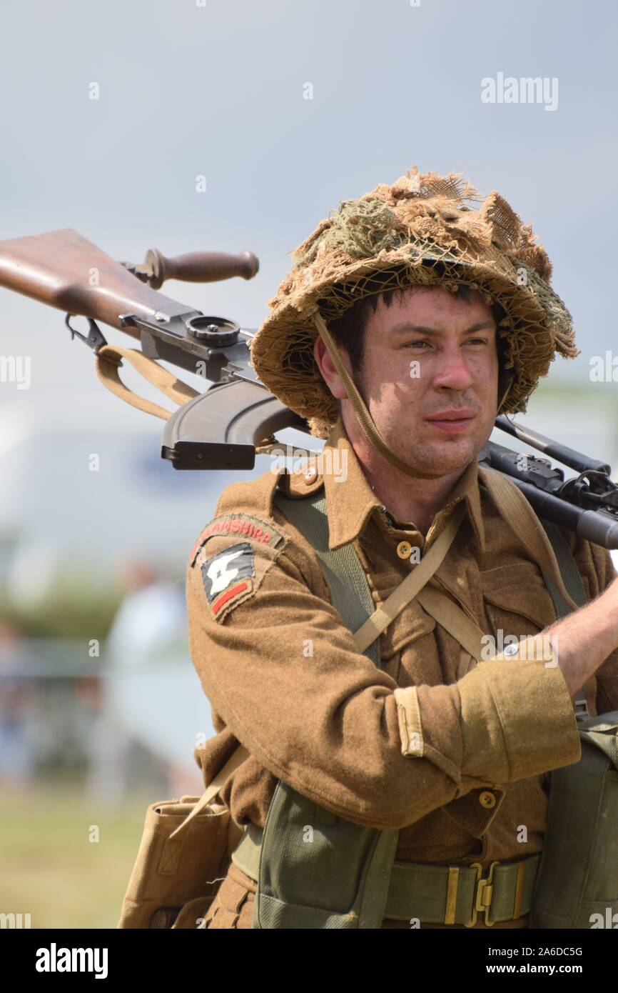 Auswahl von Bildern aus den Yorkshire Kriegszeiten Erfahrung 2019 Stockfoto