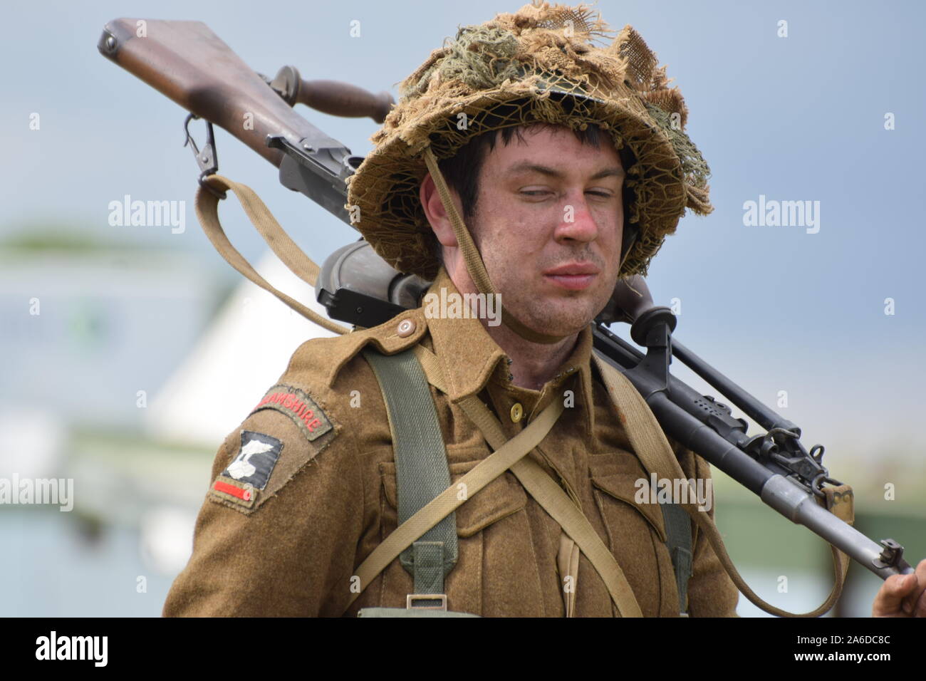 Auswahl von Bildern aus den Yorkshire Kriegszeiten Erfahrung 2019 Stockfoto