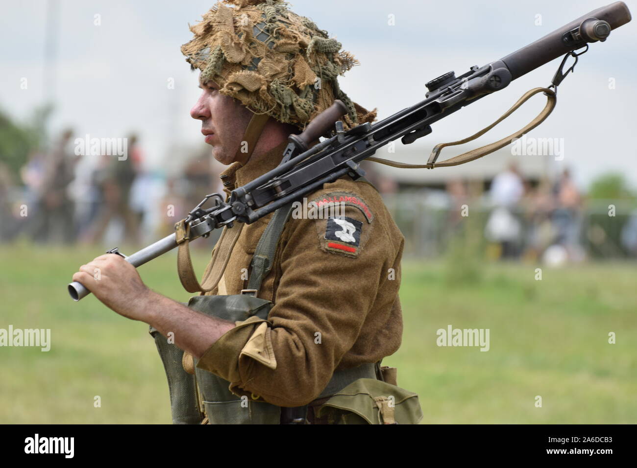Auswahl von Bildern aus den Yorkshire Kriegszeiten Erfahrung 2019 Stockfoto