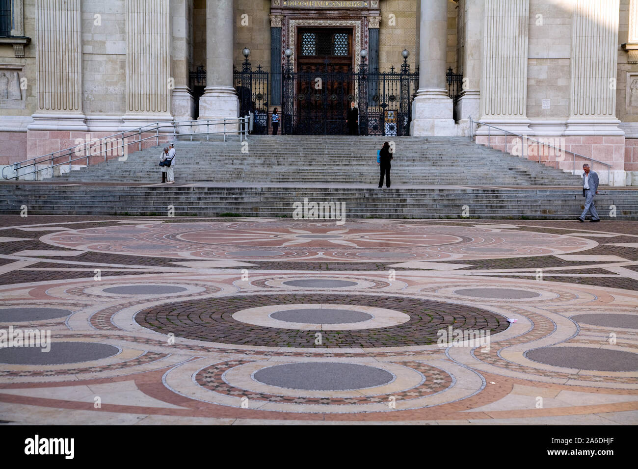 Eingang Matyas Kirche in Budapest Ungarn Stockfoto