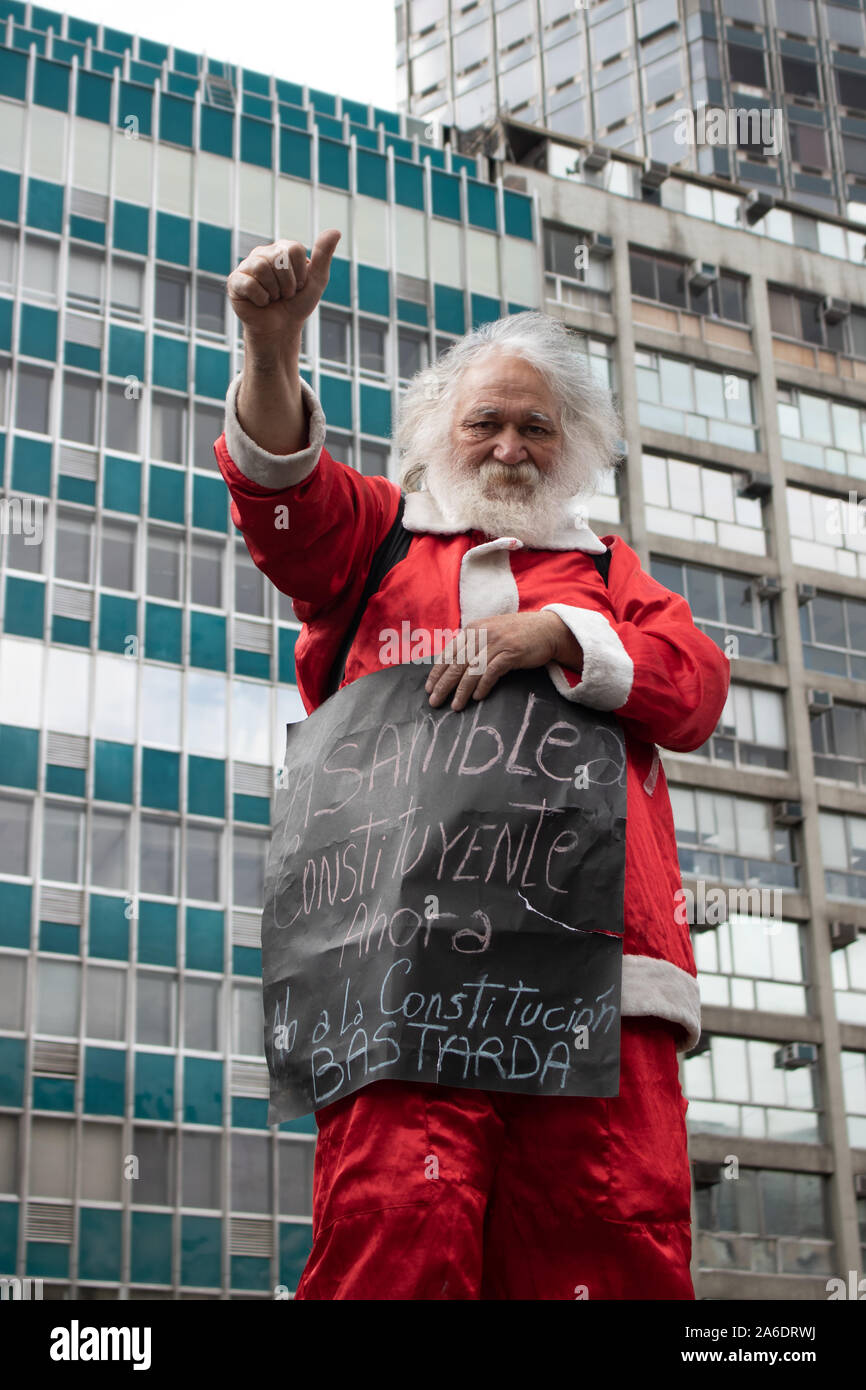 Chile Proteste. La Marcha más Grande de Chile, mehr als 1 Millionen Demonstranten Stockfoto