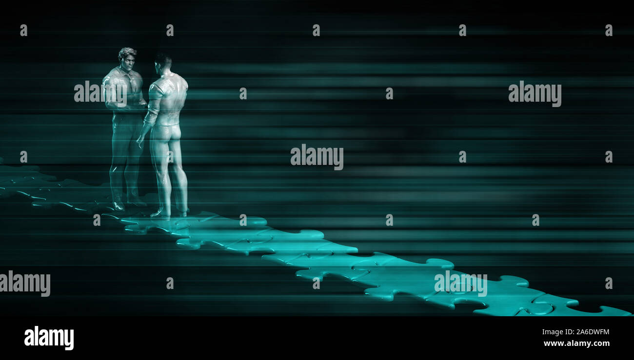 Abschluss eines Geschäfts oder Beginn einer Geschäftsvereinbarung Stockfoto