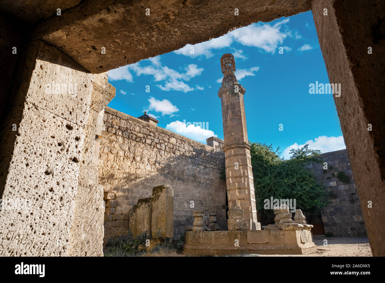 Gavazan Statue im Kloster Tatev Stockfoto
