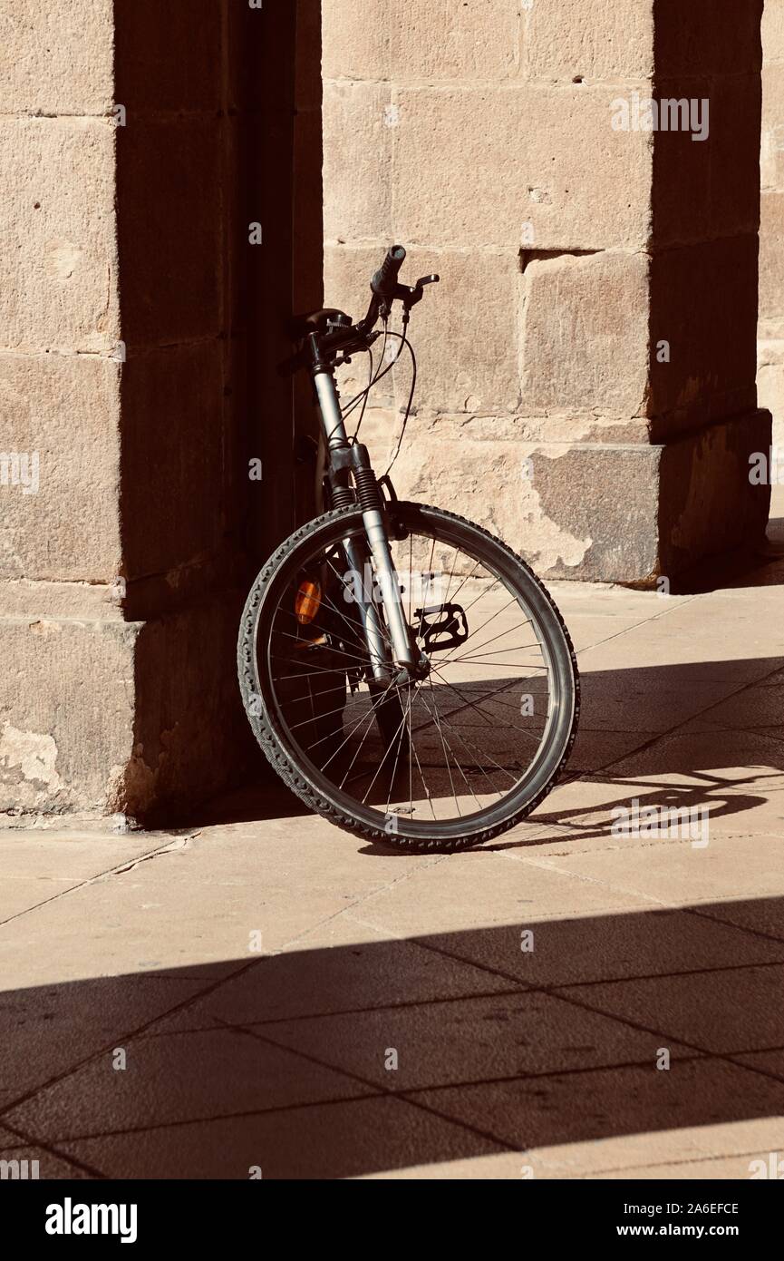 Fahrrad Transport auf der Straße Stockfoto