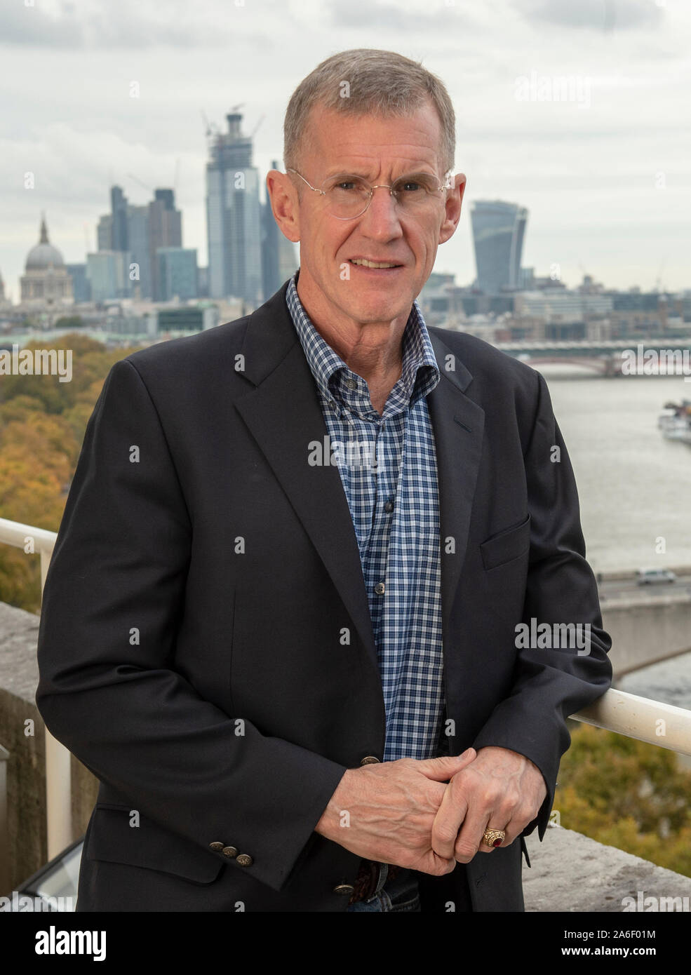 Pensionierte US-Armee General Stanley McChrystal bei einem Besuch in London im Jahr 2018 sein Buch "Führer: Mythos und Realität" zu starten. Stockfoto