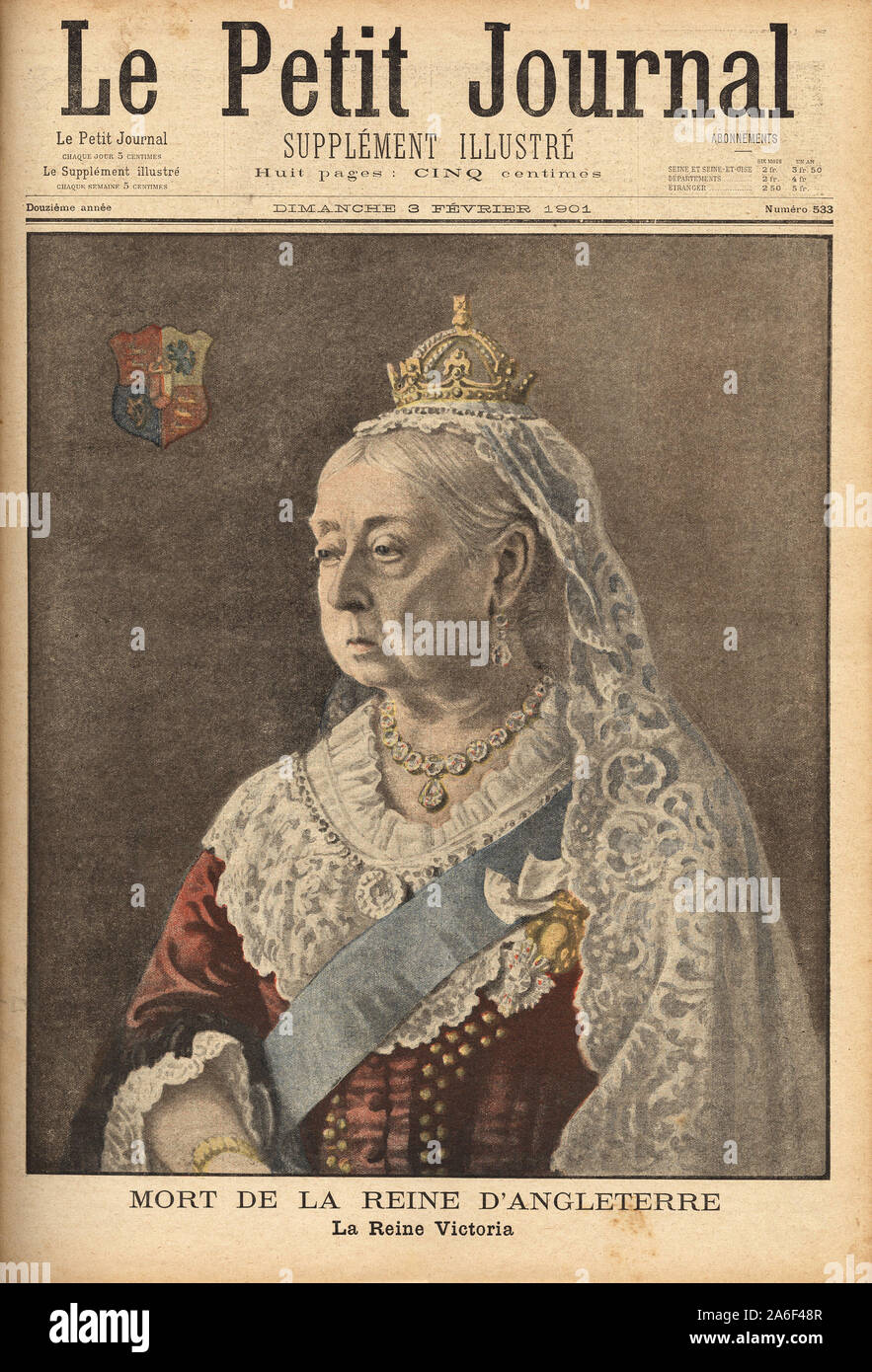 Portrait de la Reine Victoria de Hanovre (1919-1901), Reine du Royaume Uni d'Angleterre et d'Irlande et Imperatrice des Indes, lors de la Celebratio Stockfoto