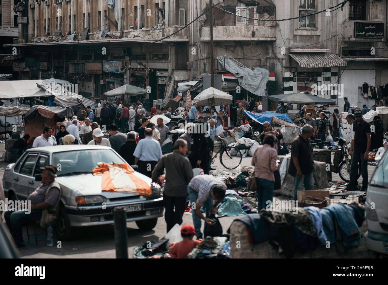 Tägliche Ansichten von Damaskus Stockfoto