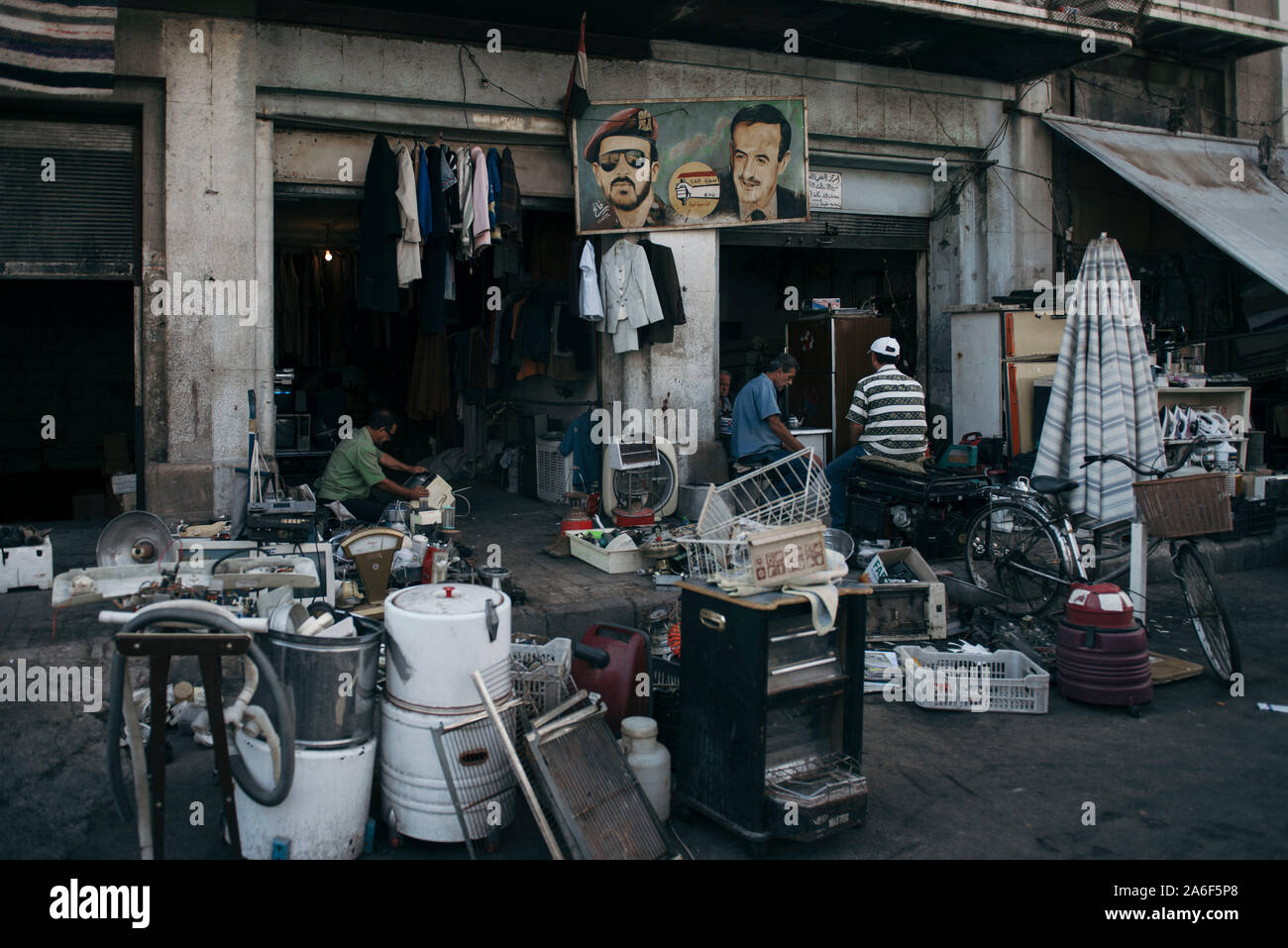 Tägliche Ansichten von Damaskus Stockfoto