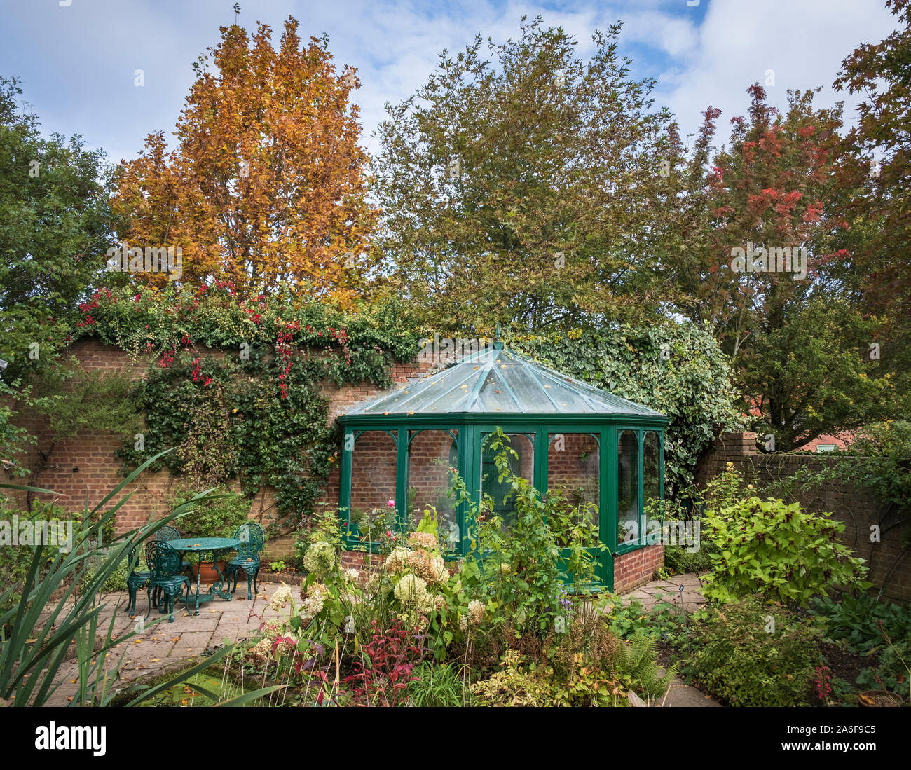 Eine Probe Garten in Barnsdale Gärten Stockfoto