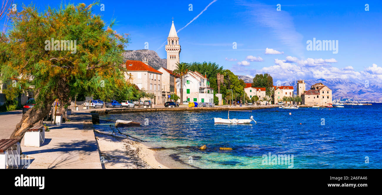 Idyllische Dörfer von Kroatien, Split in Dalmatien Stockfoto