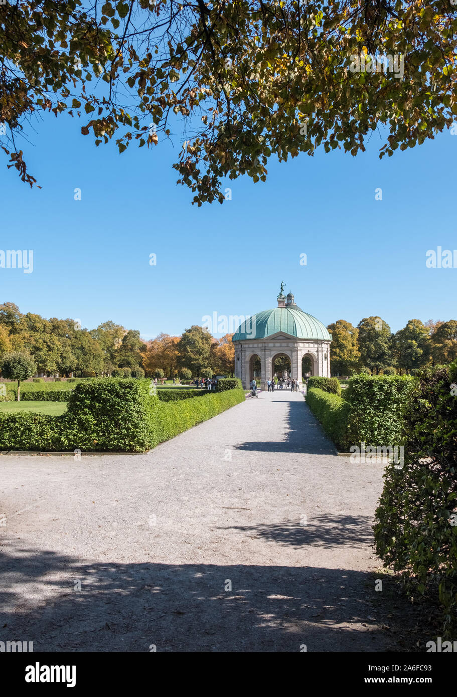 Diana Tempel (dianatempel), Hofgarten, München, Bayern, Deutschland, eine 12 seitige Pavillon aus der Zeit der Renaissance. Stockfoto