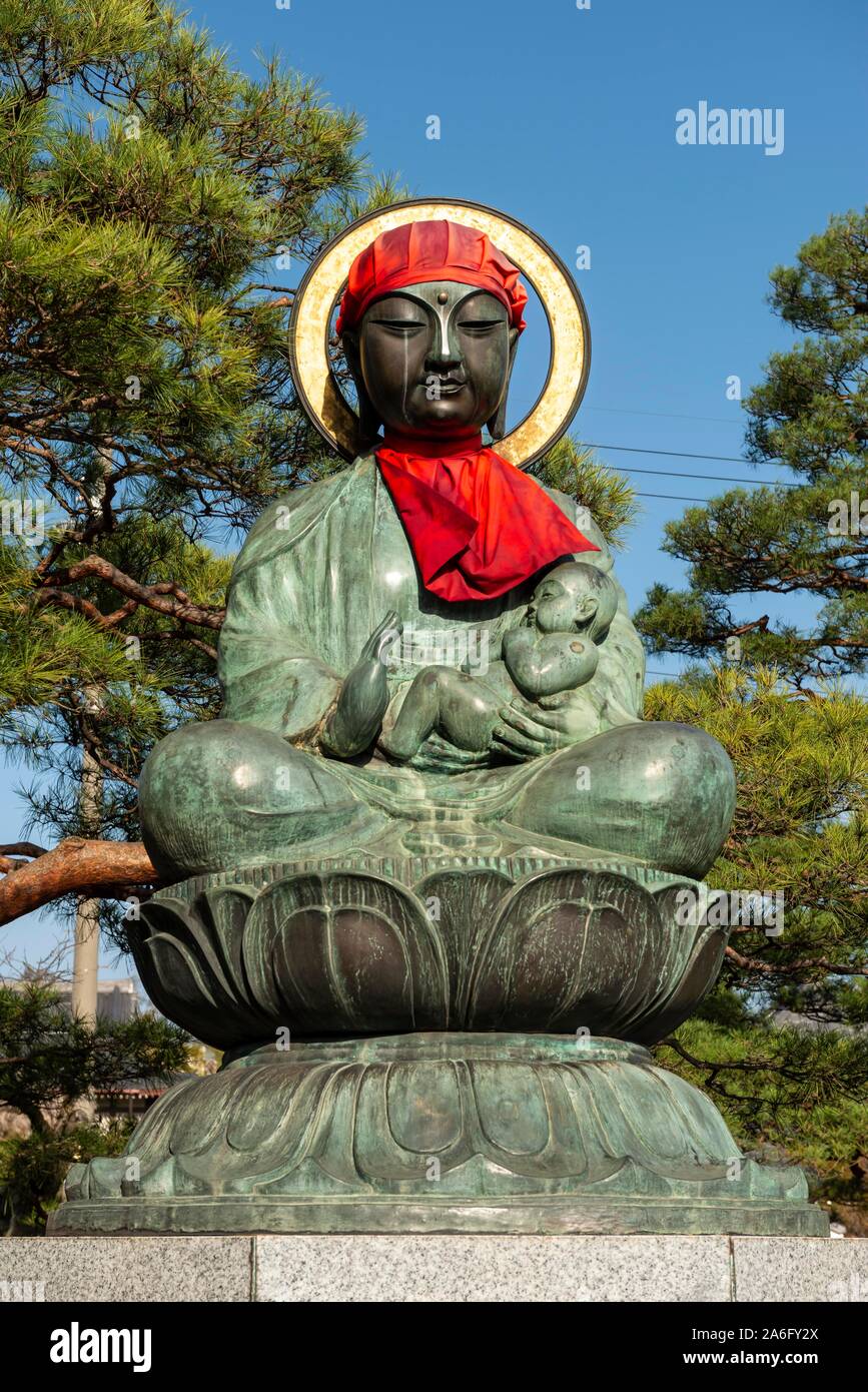 Buddha Statuen, -Åoe å…°è"µ, buddhistische Zenko-ji Tempel, Nagano, Japan Stockfoto