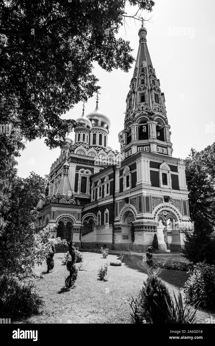 Das Memorial Tempel von der Geburt Christi (Shipka Gedächtniskirche oder Shipka Monastery). Stockfoto