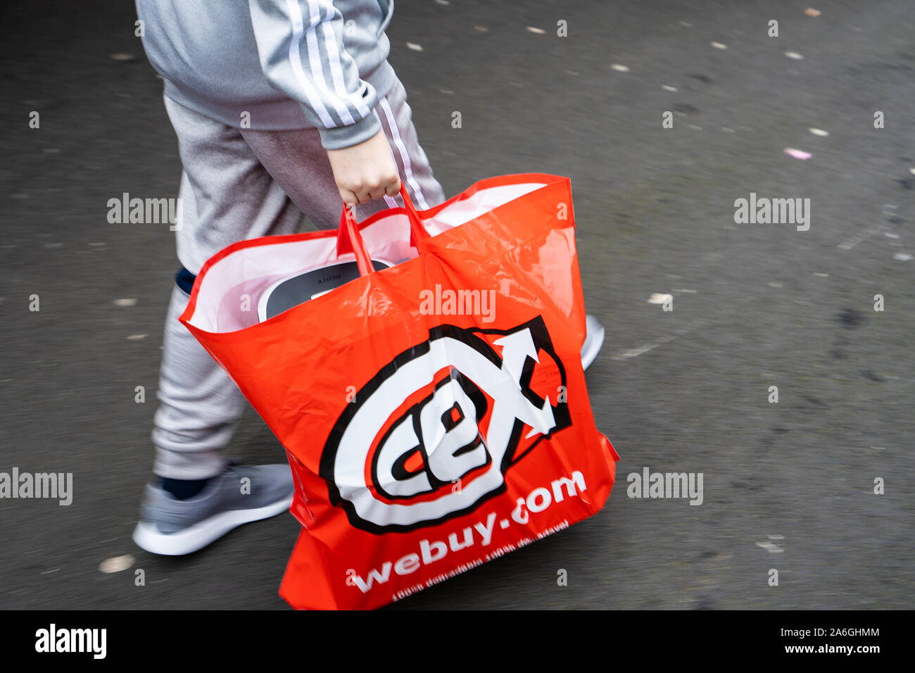 Die CEX store, Shop in Stafford Town Center, Stoke-on-Trent, Staffordshire, Technologie Handel in Store, Shop auf der High Street Stockfoto