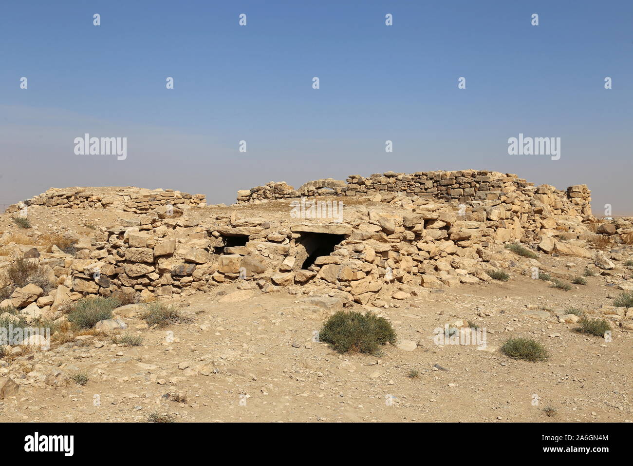 Wohngebiet, Umm AR Rasas, römische Zeit UNESCO-Weltkulturerbe, Amman Governorat, Jordanien, Naher Osten Stockfoto