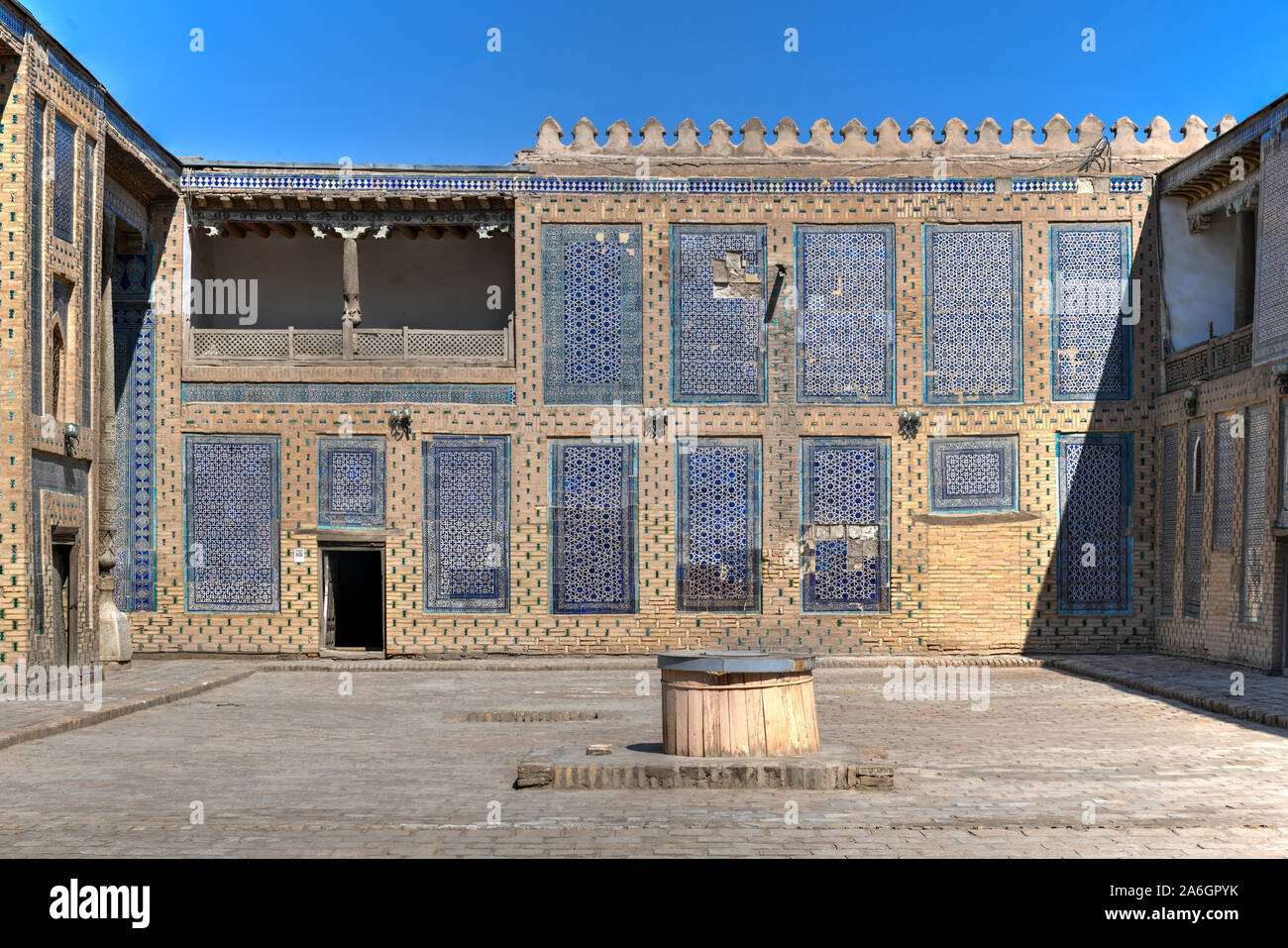 Khan Palace Tash-Khauli oder Stein palce, ein Harem für Frauen und Konkubinen in Chiwa, Usbekistan. Stockfoto