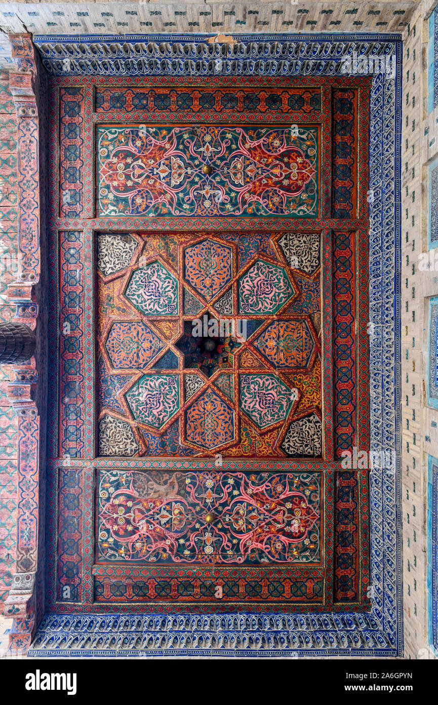 Khan Palace Tash-Khauli oder Stein palce, ein Harem für Frauen und Konkubinen in Chiwa, Usbekistan. Stockfoto