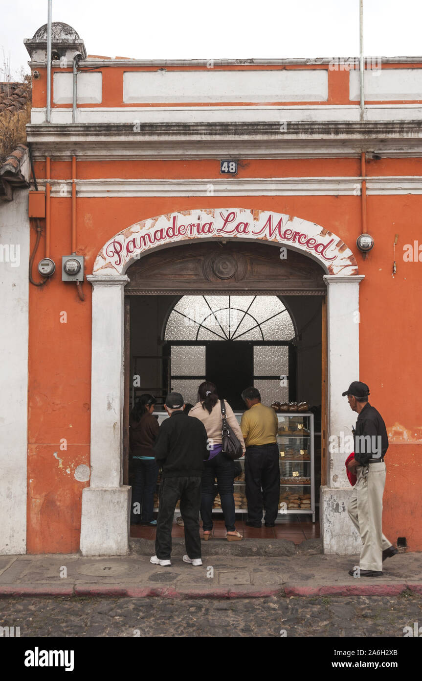 Guatemala, Antigua, Fassade Stockfoto