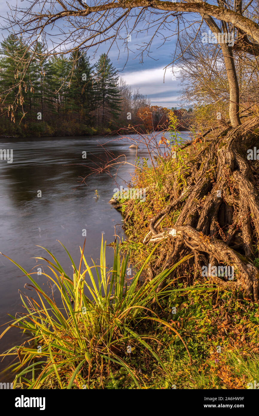 Blick auf die Landschaft des West Canada Creek in Upstate New York Stockfoto