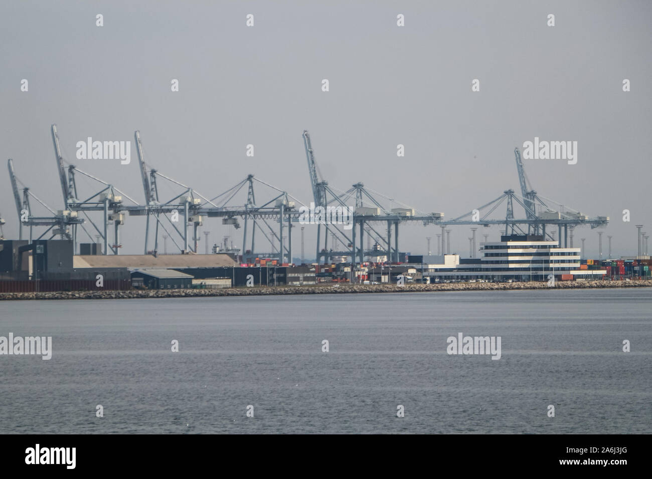 Allgemeine Ansicht des Århus-Port in Aarhus, Dänemark, am 30. Juli 2019 © Michal Fludra/Alamy Live Nachrichten gesehen Stockfoto