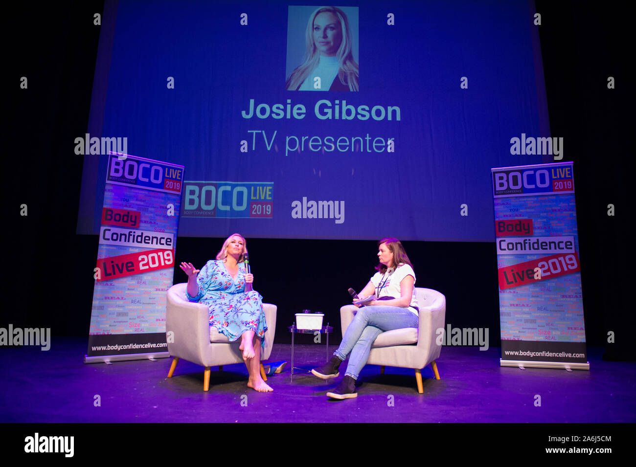 Glasgow, UK. 26. Oktober 2019. Im Bild: Josie Gibson, die auf Körper Vertrauen Live 2019 wurde in Glasgows Troon Theater. Credit: Colin D Fisher/CDFIMAGES.COM Stockfoto